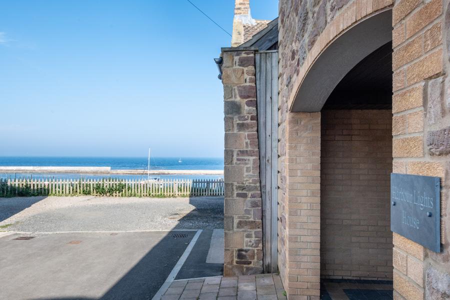 View from the property towards the sea and the beach